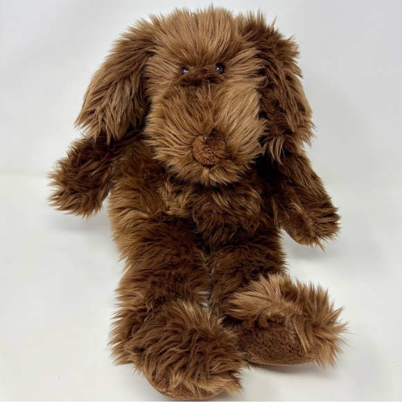 Gund Barkus Shaggy Brown Puppy Dog Soft Plush Floppy Ears
